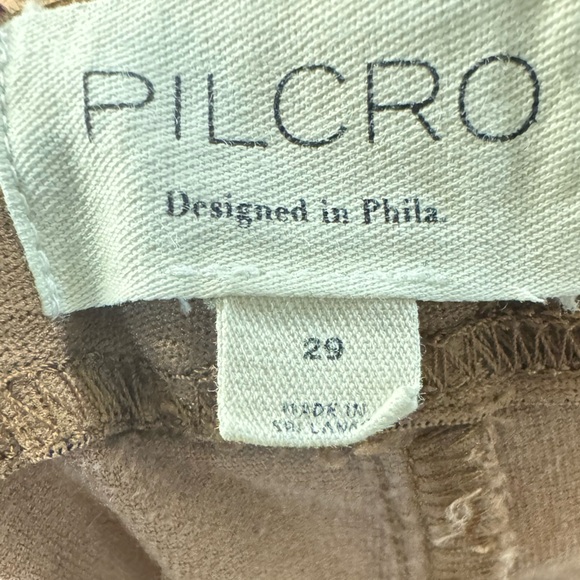 Anthropologie Pilcro Pull-On Mid-Rise Brown Velvet Retro Flare Jeans Size 29 - Picture 8 of 8